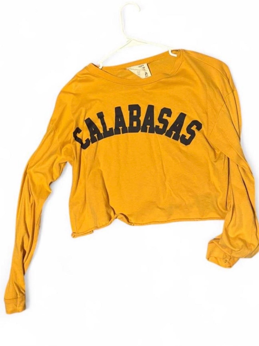 Calabasas Crop Top Long Sleeve Tee